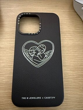 CASETiFY Black Angel Heart iPhone Case